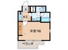 クレイドル四天王寺 1Kの間取り
