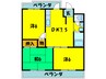 天美ローズマンション 3DKの間取り
