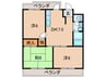 天美ローズマンション 3DKの間取り