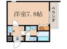 Ｋｓ　ＳＱＵＡＲＥ 1Kの間取り