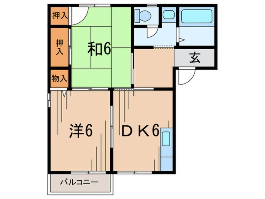 間取図 クリアースカイ８　Ｂ棟