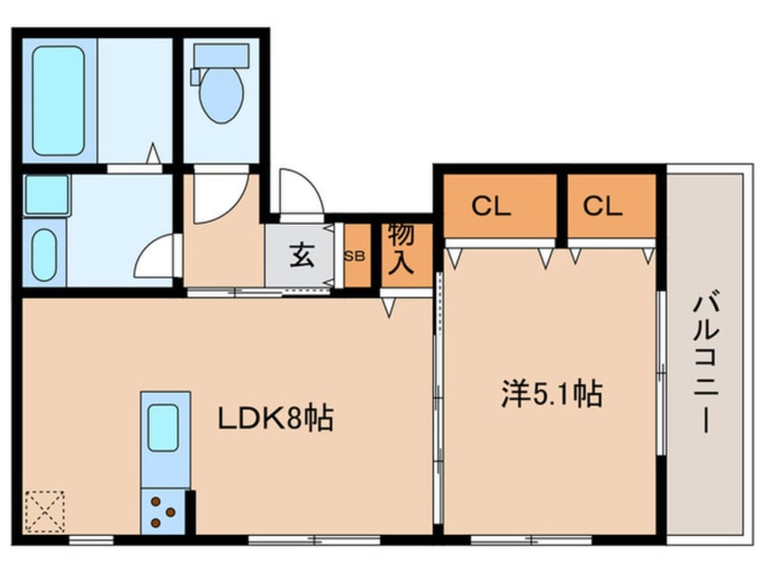 間取図 KARIN新長田アネックス