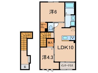 間取図 仮)大久保町谷八木新築アパート