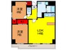ハシェンダ北野 2LDKの間取り