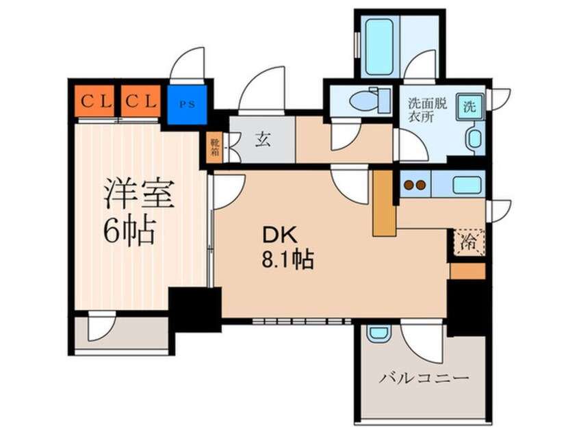 間取図 EP京都四条烏丸Ⅱ雅ｽﾀｲﾙ（1002）