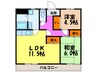 サンテラス垂水 2LDKの間取り