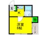 シェーネヴェレ 1Kの間取り