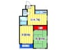 グリーンハイツ勝山２番館 2DKの間取り