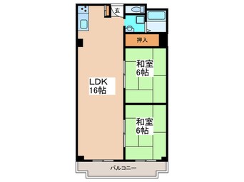 間取図 メガロコープ平野3号棟（758）