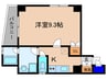 レドモンド烏丸 1Kの間取り