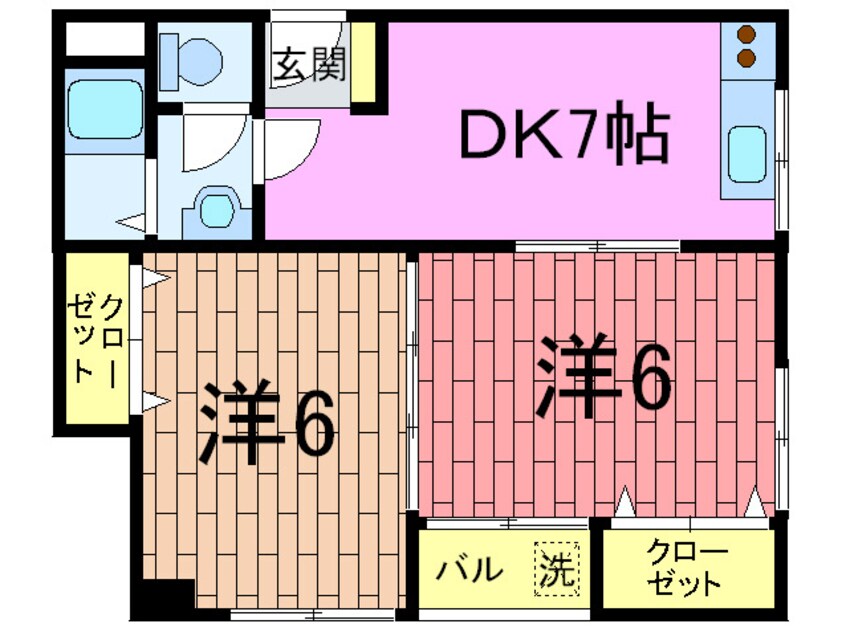 間取図 吉中マンション（１－５F）