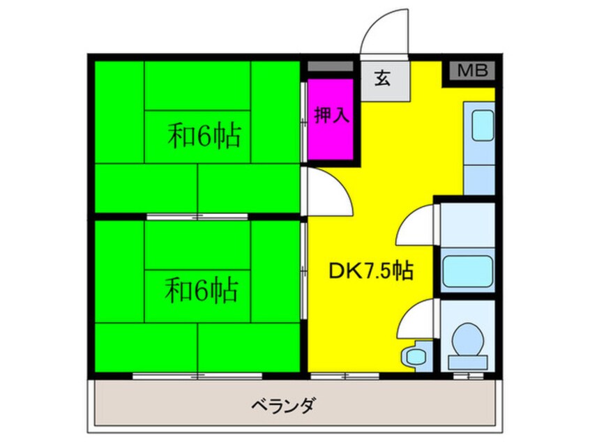 間取図 プレアール高槻春日