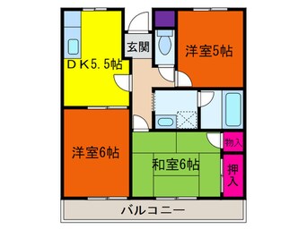 間取図 ベルメゾン上松