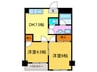 ＯＲＹＺＡ東寺 2DKの間取り