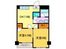 ＯＲＹＺＡ東寺 2DKの間取り