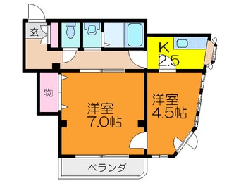 間取図 ラフォ－レ諏訪