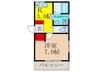 LINOメゾン岸部南 1Kの間取り