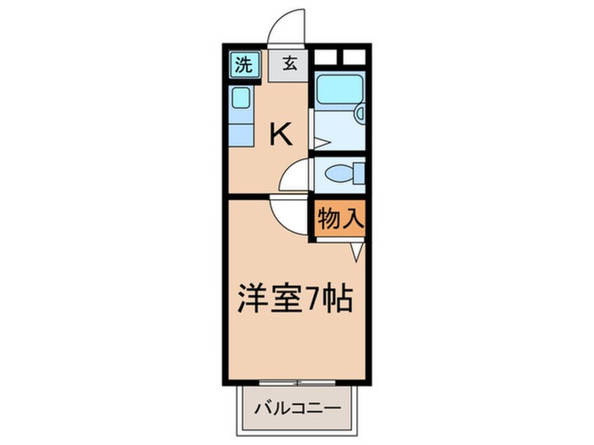 間取図 クレ－ルモエ