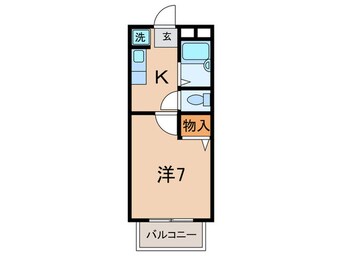 間取図 クレ－ルモエ