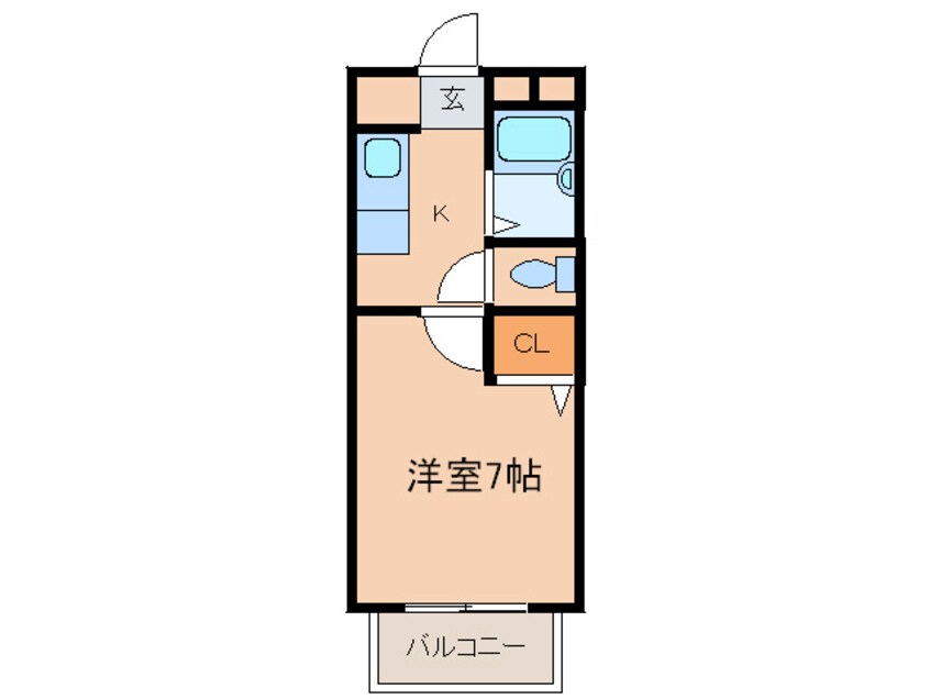 間取図 クレ－ルモエ