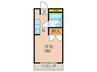 マンションシャローム 1Kの間取り