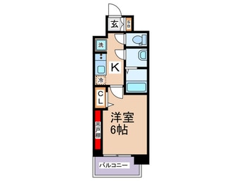 間取図 プレサンス鶴橋トレヴィエ(206)
