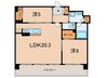 プレジオ宝塚ASIAN 2LDKの間取り