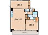 プレジオ宝塚ASIAN 2LDKの間取り