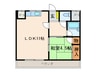 フラットピア８８ 1LDKの間取り