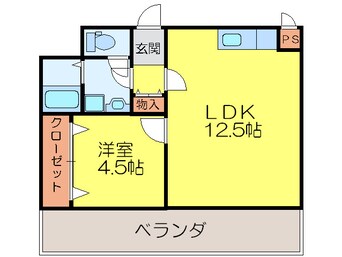 間取図 フラットピア８８