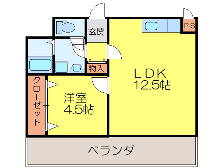 間取図 フラットピア８８