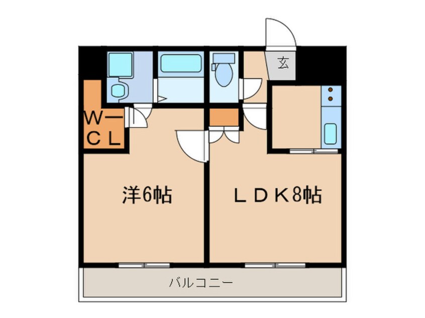 間取図 フラットピア８８