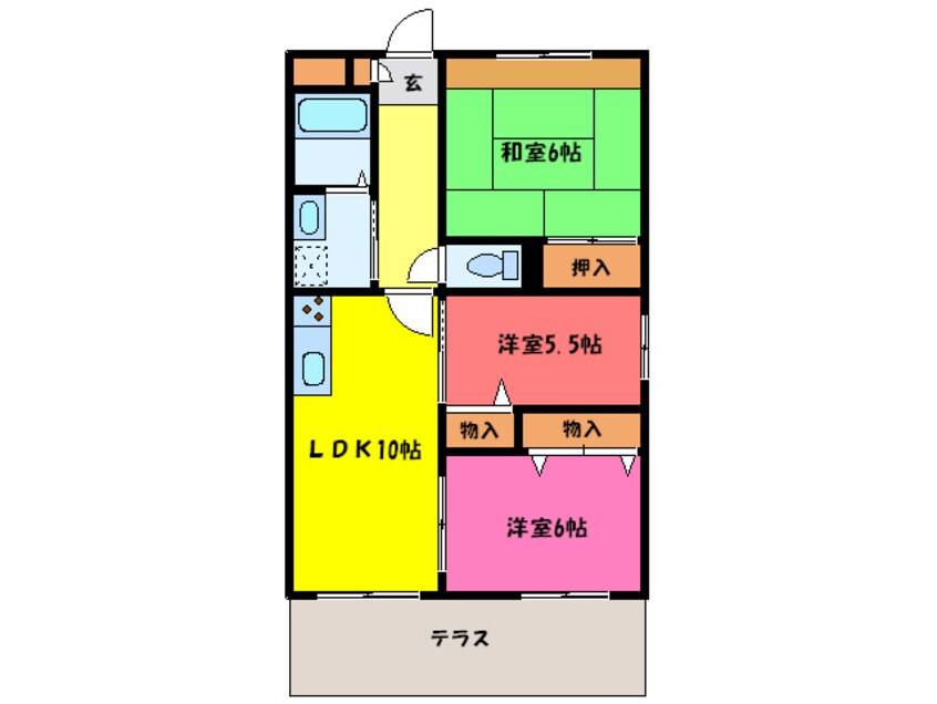 間取図 メゾン・エノシマ