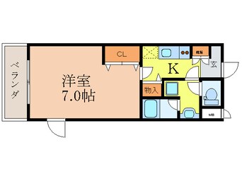間取図 アス－ル江坂