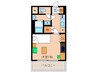アス－ル江坂 1Kの間取り