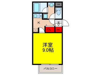 間取図 アス－ル江坂