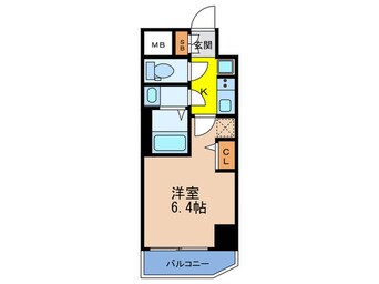 間取図 ｴｽﾃﾑｺｰﾄ梅田北Ⅱｾﾞﾆｽ(1006)