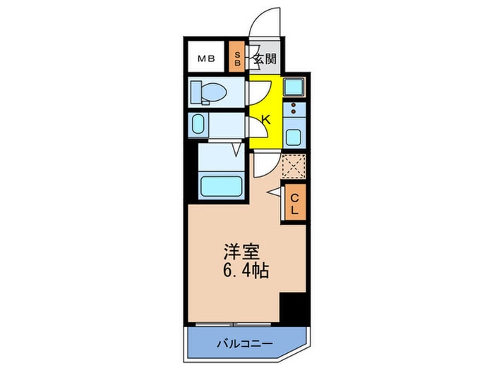 間取り図 ｴｽﾃﾑｺｰﾄ梅田北Ⅱｾﾞﾆｽ(1006)