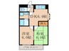 ポルテやました 2DKの間取り