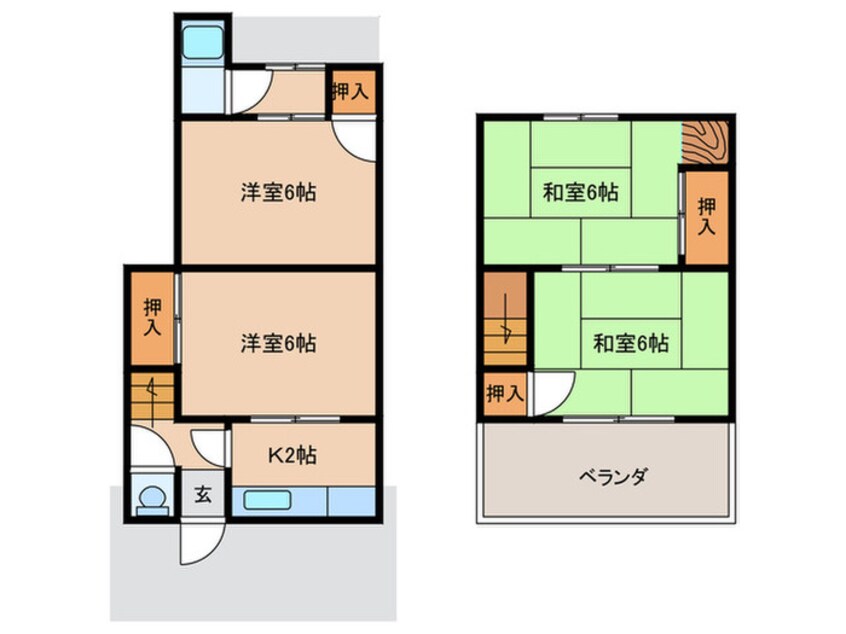 間取図 加納７丁目テラス