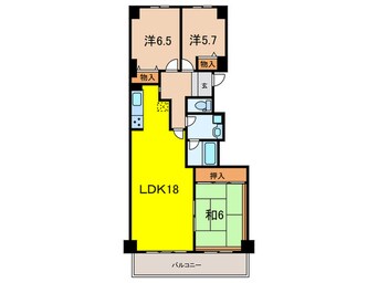 間取図 住吉川ビューハイツ（305）