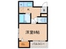 中央マンション 1Kの間取り