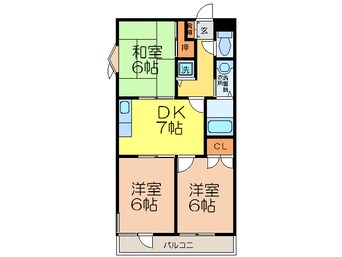 間取図 プリマベ－ラ