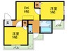 アメニティ－大東３番館 2DKの間取り