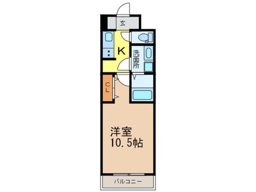 間取図 ル　シェル　ブルー