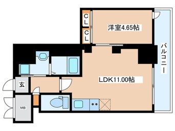 間取図 プレジオ恵美須