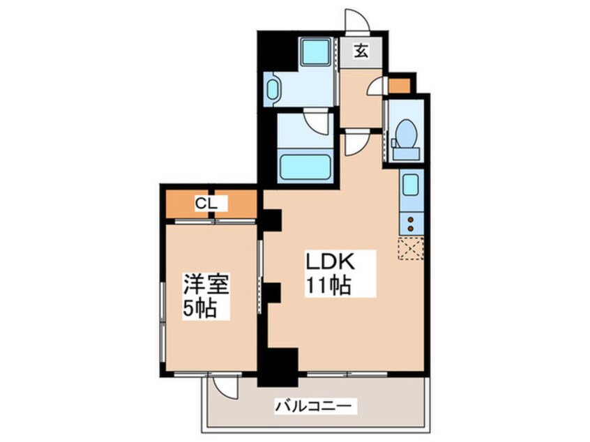 間取図 プレジオ恵美須