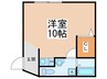 メゾングロワール 1Rの間取り