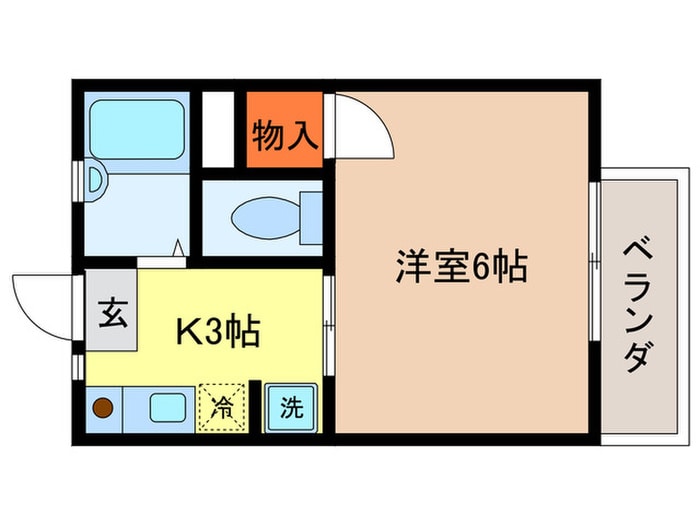 間取り図 ドミ－ル若葉