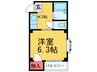 クワイエット四条畷 1Kの間取り